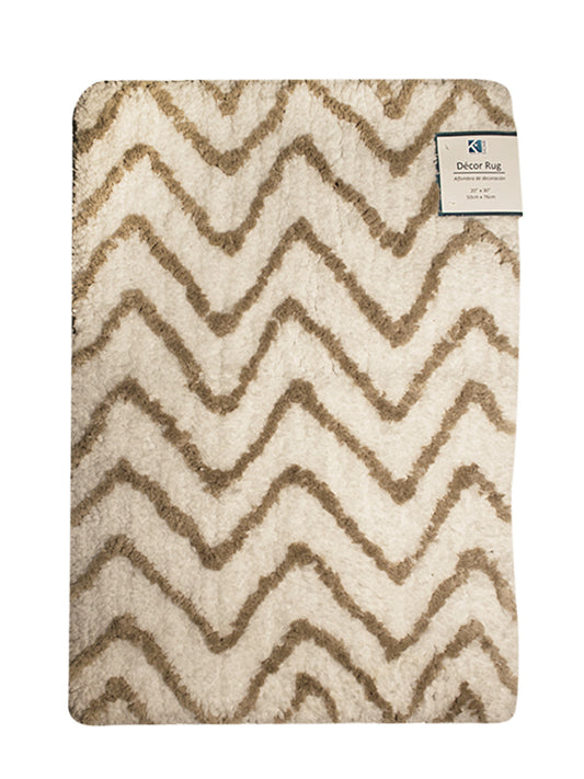 Leighton - 3.5'x5.5' Decor Rug - White/Beige