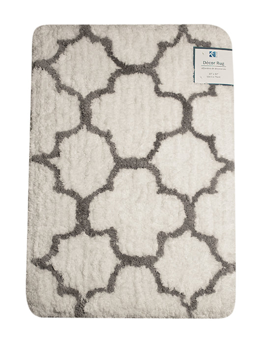 Carmen - 3.5'x5.5' Decor Rug - White/Grey