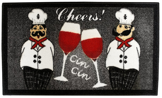 Chefs Cheers - 20"x60" Printed Kitchen Mat