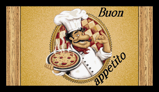 Buon Appetito 3pc Kitchen Mat Set