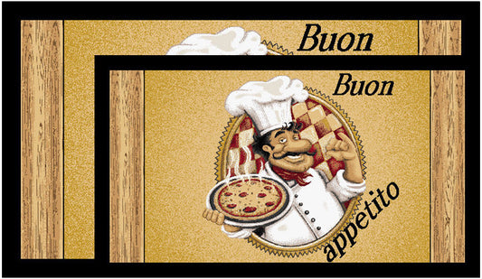 Buon Appetito Pizza - 2pc Kitchen Mat Set