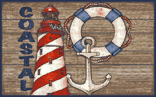 Coastal Printed - 20"x60" Kitchen Mat