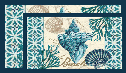 Land of Shells - 2pc Kitchen Mat Set