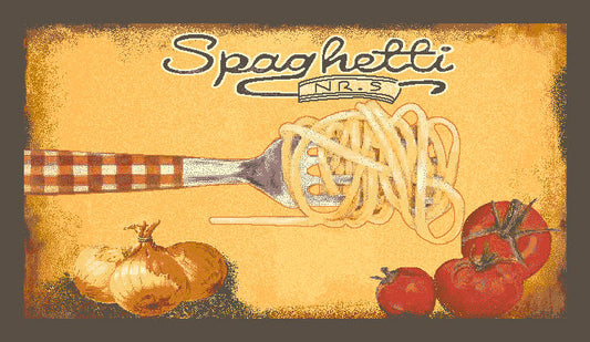 Spaghetti Spin - 18"x30" Rectangle Kitchen Mat
