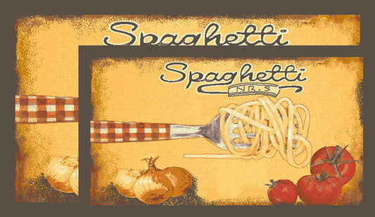 Spaghetti Spin - 2pc Kitchen Mat Set