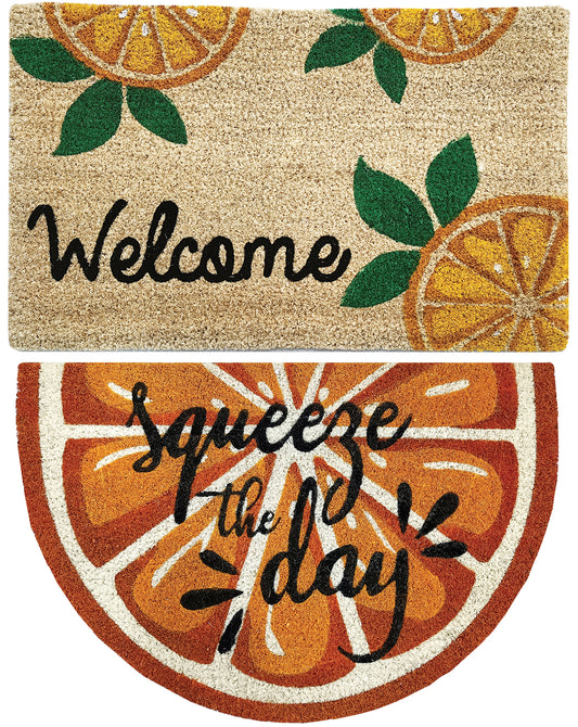 Summer Lemons Collection -  18"x28" Printed Coir Mat