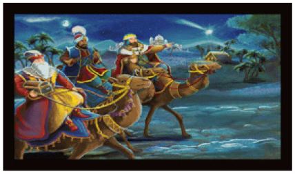 3 Kings on Camels - 20"x40" Kitchen Mat