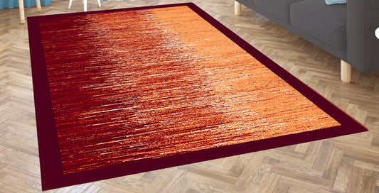 Vintage Distressed - 5'x7' Area Rug - Red
