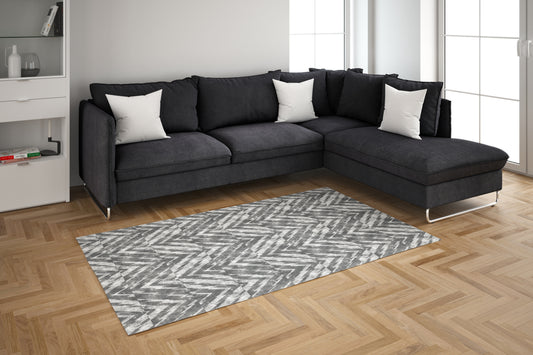 Luxe Modern Weave - 3'x5' Area Rug - Grey