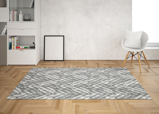 Luxe Modern Weave -5'x7' Area Rug - Grey