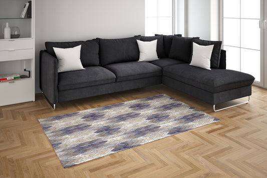 Modern Zigzag Weave - 3'x5' Area Rug - Navy