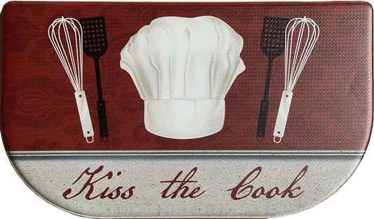 Kiss The Cook  - 18"x30" Anti-Fatigue PVC Mat