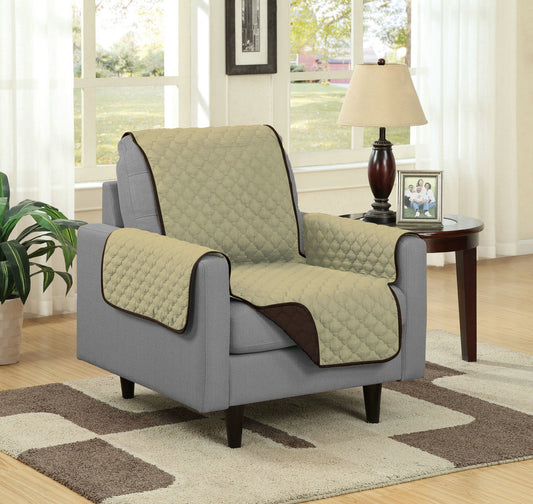 Reversible Microfiber Furniture Protector - Chair – Camel/Brown