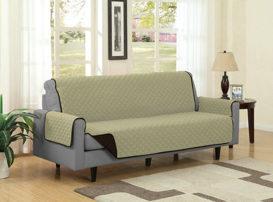 Reversible Microfiber Furniture Protector - Sofa – Camel/Brown