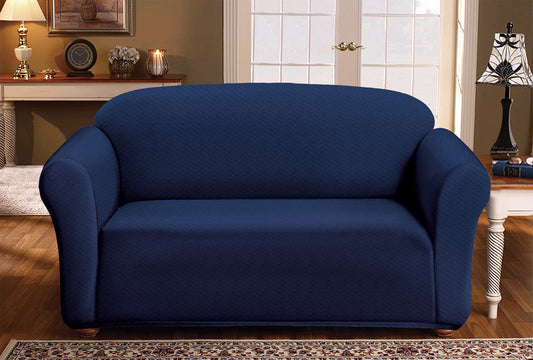 Milan Slipcover Loveseat - Blue