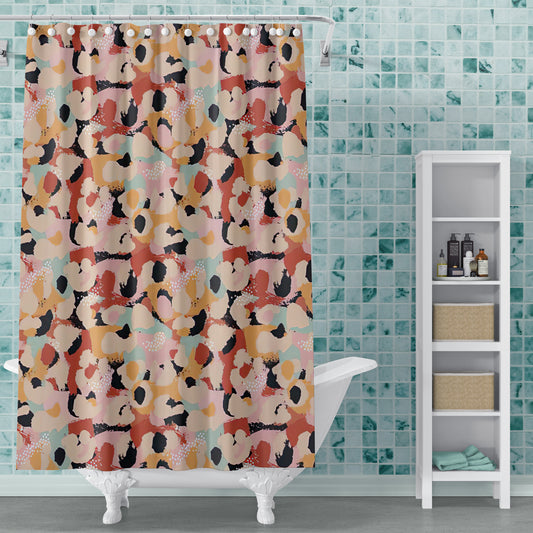 Modern Floral - 72"x72" PEVA Shower Curtain