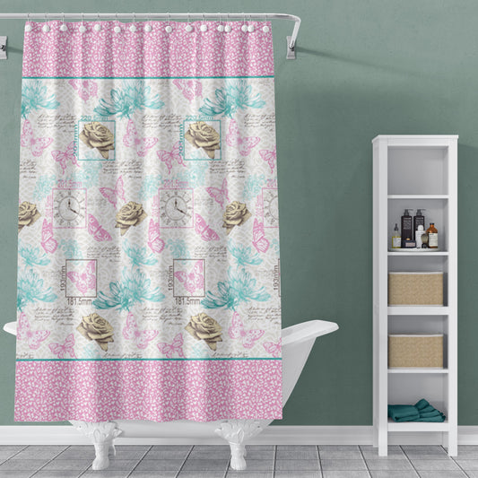 Ensley - 13pc Canvas Shower Curtain Set