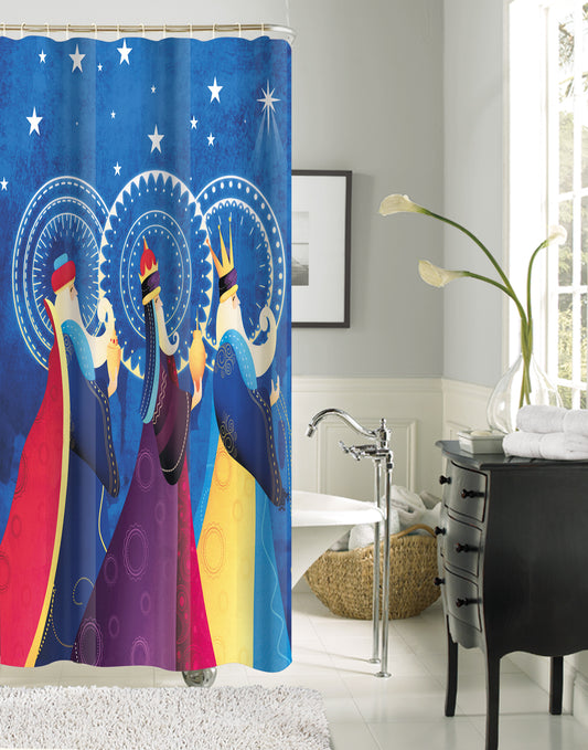 Follow the Star - 70"x70" Polyester Shower Curtain