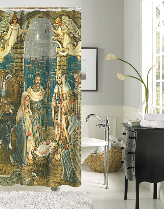3 Wise Men -  70"x70" Polyester Shower Curtain