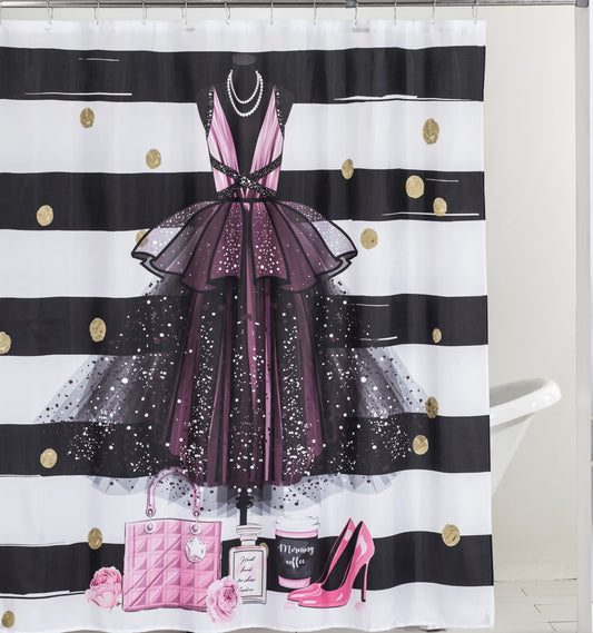 Pink Dress - 70"x70" Polyester Shower Curtain
