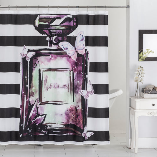Perfume Bottle - 70"x70" Polyester Shower Curtain