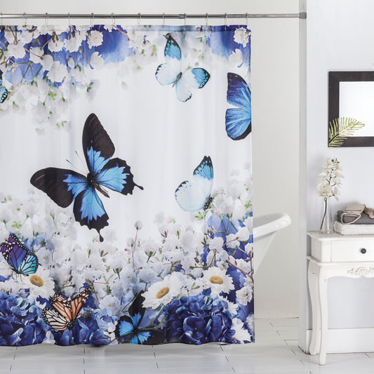 Butterfly Garden - 70"x70" Polyester Shower Curtain
