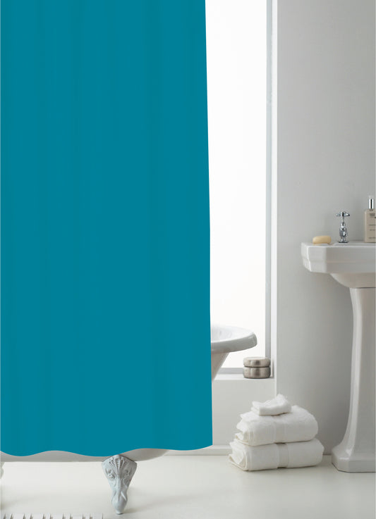 PEVA Shower Liner Lite (0.070mm) - Neon Aqua