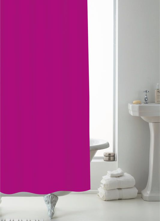 PEVA Shower Liner Lite (0.070mm) - Neon Fuchsia