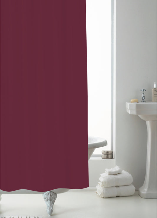 PEVA Shower Liner Heavy (1.25mm) - Burgundy