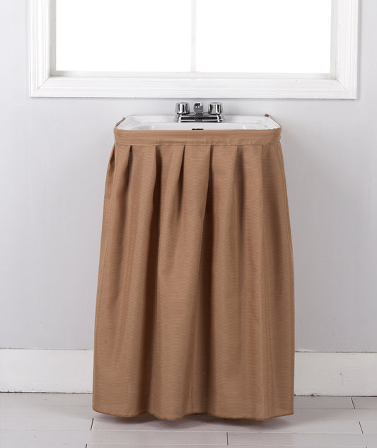 Emerson Solid Sink Skirt - Mocha