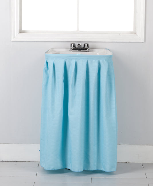Emerson Solid Sink Skirt - Aqua
