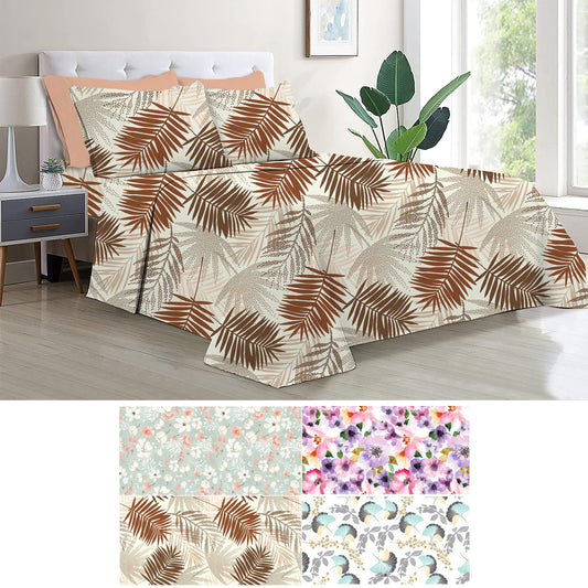 Luxury Full - 6pc Printed Sheet Set - Assortment D