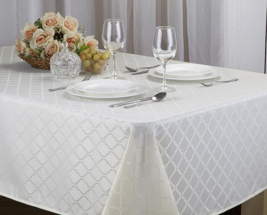 Harriet - Jacquard Tablecloth - Beige