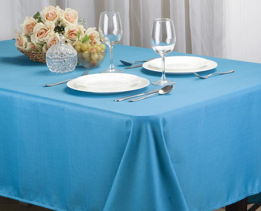 Matilda - Jacquard Tablecloth - 60"x102" - Turquoise