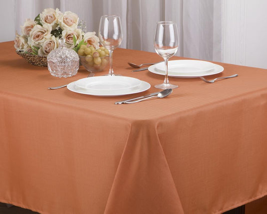 Matilda - Jacquard Tablecloth - 52"x70" - Orange