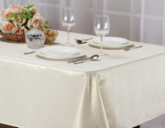 Glitter Tablecloth 70" Round - Gold