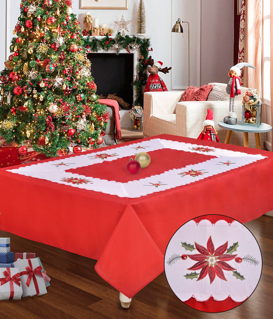 Poinsettia Tablecloth