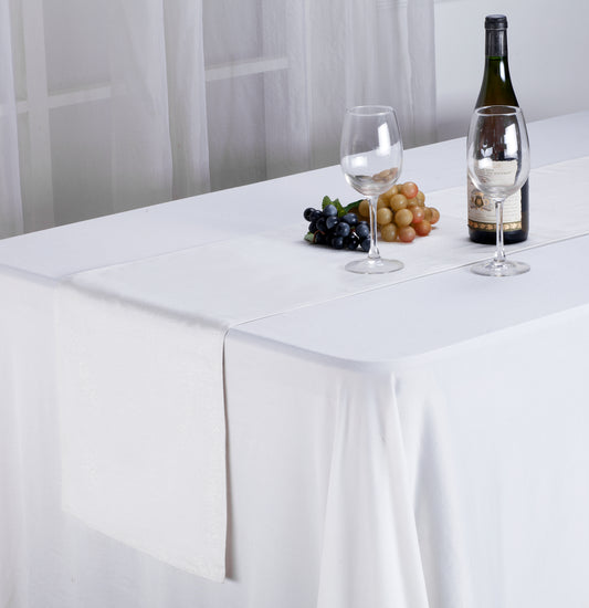 Glitter - White 13"x72" Table Runner