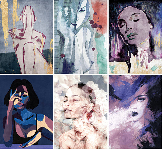 Elegant Women - 24"x36" Canvas Wall Art