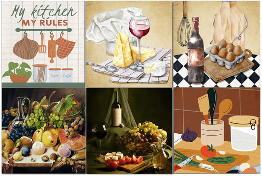 My Kitchen Rules - 16"x16" Canvas Wall Art