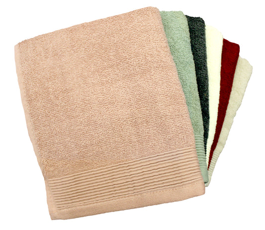 12x12 Combed Wash Cloth assorted colors