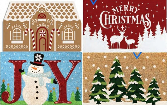 Joyful Christmas Collection - 18x28 Printed Coir Mats