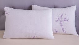 Tranquil Shredded Memory Foam Pillow - Lavender Infused - Standard Size