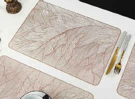 Leaves PVC Placemat - 12"x18" - Set of 4
