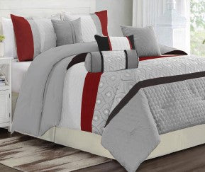 Lennox - 7pc Comforter Set - Queen