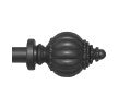 Liam 48"-84" Curtain Rod - Black
