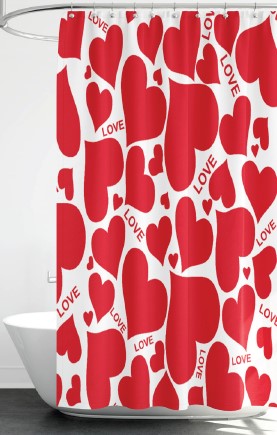Love is in the Air - 70"x70" Printed Canvas Shower Curtain