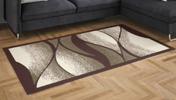 Modern Wave - 5'x7' Area Rug - Beige