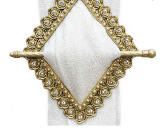 Nora Diamond Shape 2-pack Decorative Holdback