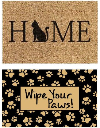 Pets Home Collection - 18"x28" Printed Coir Rug